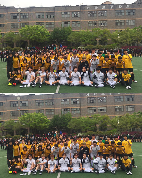 유키스 수현, 김준수-윤두준-이기광 등과 FC MEN ‘나이키풋볼 스쿨 챌린지’ 경기 참가