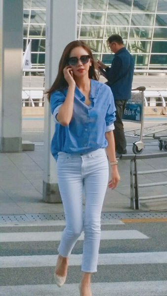 이태임, 멋스러운 여신 자태…공항패션 포착