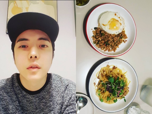 박태준, 혼밥 인증샷 "혼자 파스타집 와서 두 개 시킴"