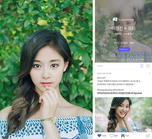 배우이자 사진작가로 활동 중인 이정진, 쯔위 화보 단독 공개