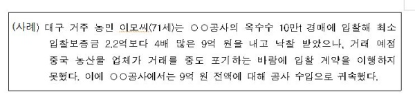 입찰ㆍ공매 보증금 부적절 관행 개선 방안 마련