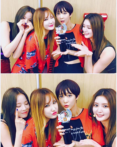 EXID, ‘더쇼’ 1위 음악방송 4관왕 ‘유종의 미’