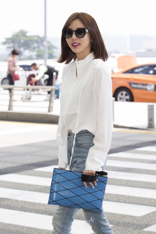 손담비, 도도함과 우아함이 공존하는 ‘공항패션’