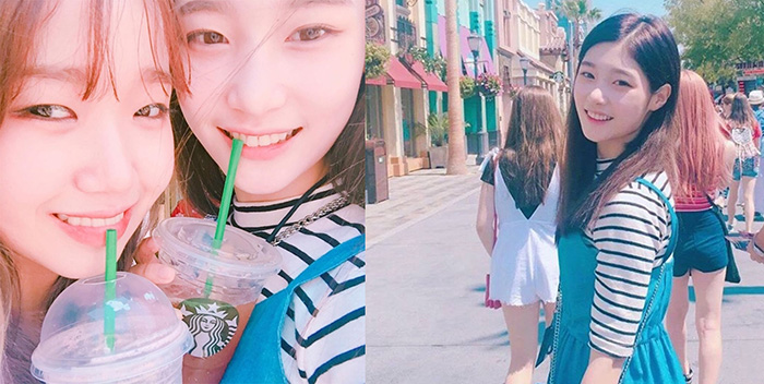 아이오아이(I.O.I) 정채연-최유정, 해외일정에 들뜬 소녀들