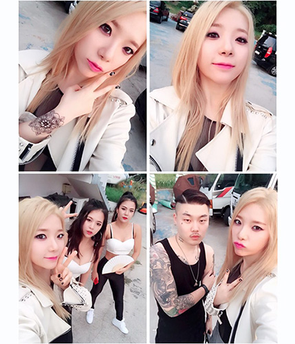 타이미, 뮤직비디오 촬영 현장 셀카 공개 "기대해 주세요"