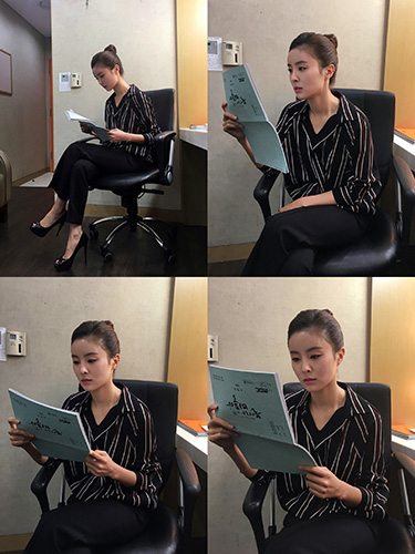 '불어라 미풍아' 한혜린, 대기실 사진 공개 ‘여신미모’