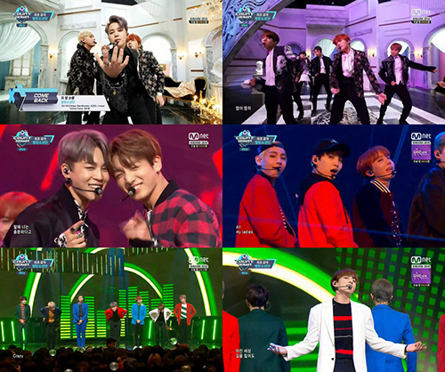 방탄소년단, ‘엠카운트다운’ 통해 화려한 컴백…유혹에 빠진 소년들의 치명적인 매력