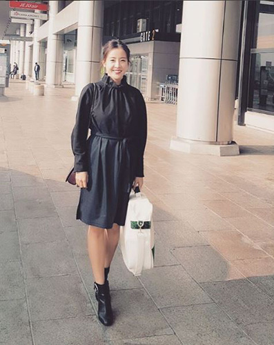 박은혜, 행사 참석차 상해행…단아한 공항 패션 눈길