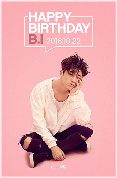 YG, 아이콘 비아이 생일 축하 이미지 공개 ‘취향저격’