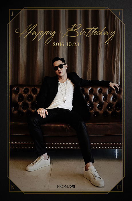 YG, 지누션 지누 생일 축하 이미지 공개…완벽 슈트핏 눈길