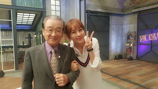 한영X이순재, 부녀지간 연상케 하는 다정샷