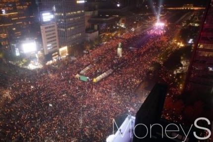 김장훈씨가 페이스북에 올린 11월 5일 촛불집회 현장 사진
