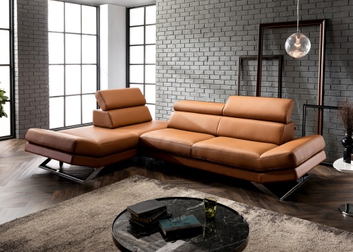 시그니처 4인 카우치형 기능성 통가죽슈렁큰 소파