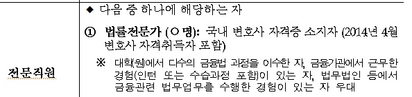 변호사 106명, 금감원 사내변호사 채용비리 의혹 검찰 고발