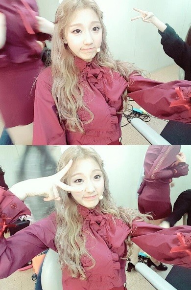 러블리즈 예인, 금발 늘어뜨린 채...만화 뚫고 나올법한 미모