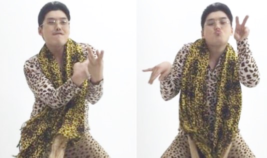 권혁수, 독특한 안경에 올린 머리까지...파인애플 팬 패러디 '폭소'