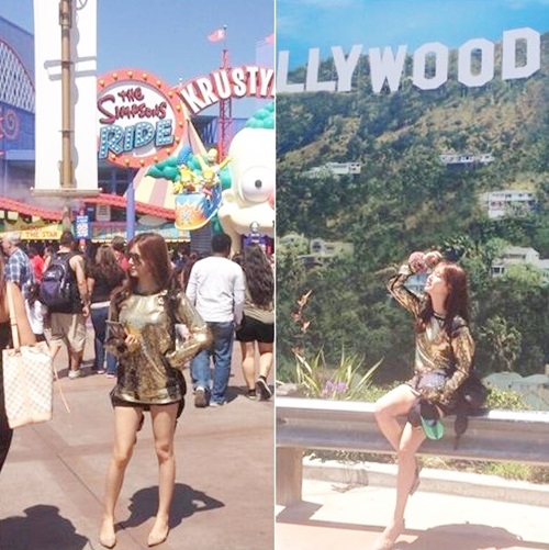 한채아 차세찌, "지도 들고 관광 중"...LA에서도 굴욕 찾아 볼 수 없는 자태