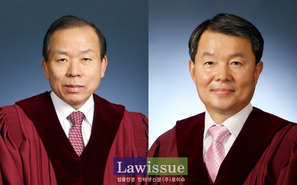 김이수 재판관과 이진성 재판관