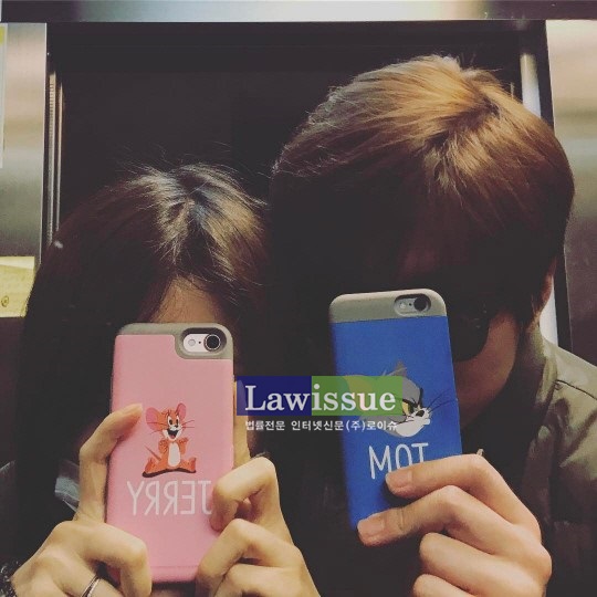 아이해 류수영, 아내 박하선과 찍은 사진 보니…"톰과 제리 폰케이스 인상적"