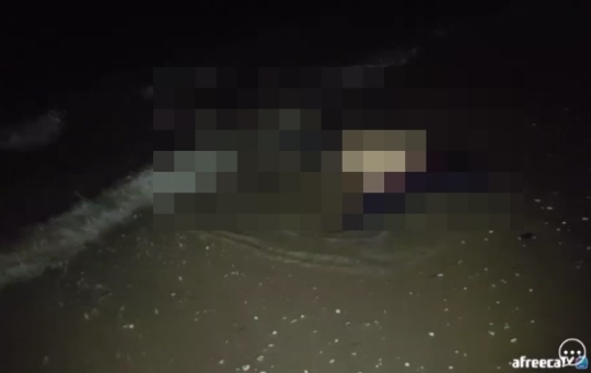 다대포해수욕장, 방송하며 걷다가...'화들짝' 별안간 이게 뭔일