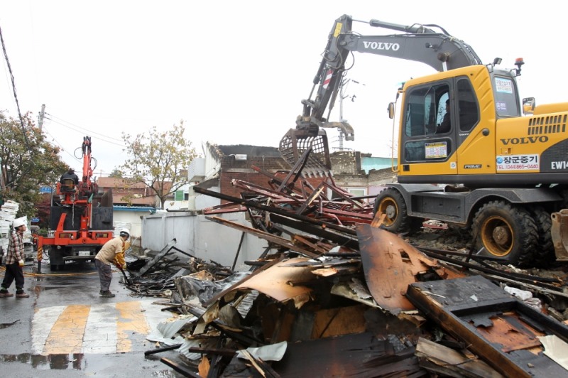 철거현장 모습.(사진=뉴시스)