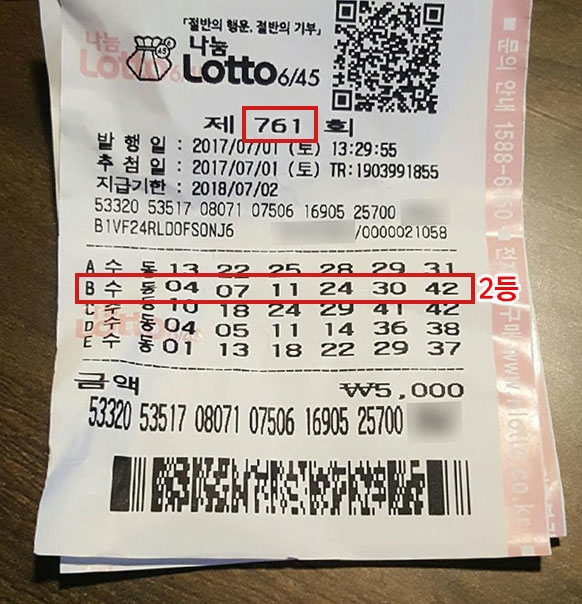 로또 2등 당첨자의 계획은? “불우이웃 돕고싶어”