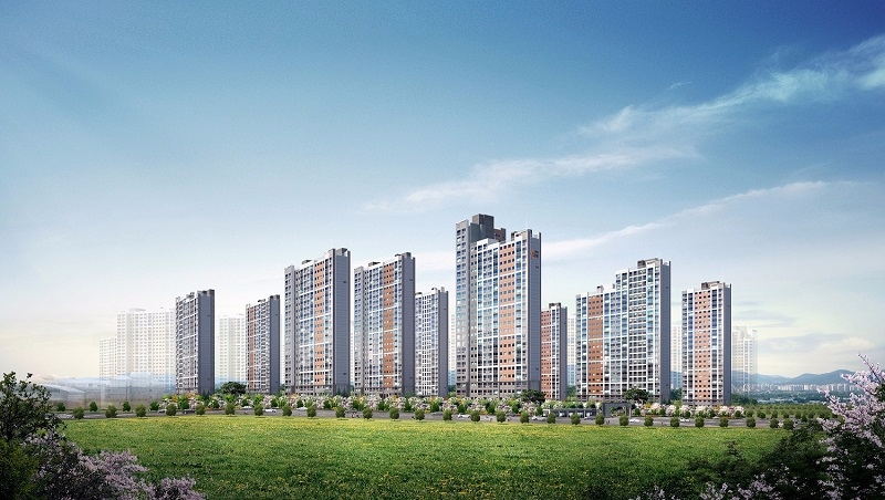 전주 효천지구 우미린 2차 투시도.(제공=우미건설)