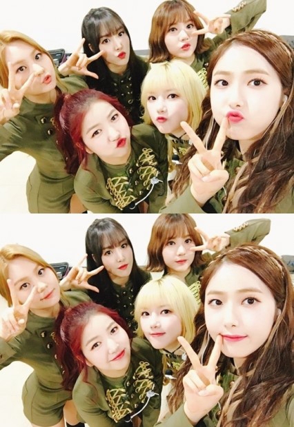 깜찍발랄 브이...8월1일 컴백 여자친구, 카키색 밀리터리풍