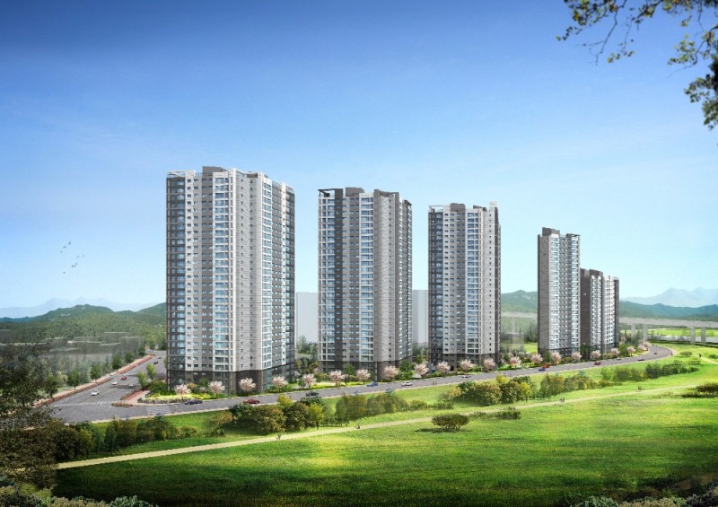 밀양강 푸르지오 투시도.(제공=대우건설)