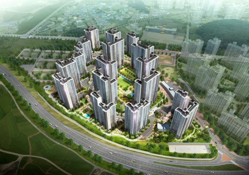 힐스테이트 당진2차 조감도.(제공=현대건설)