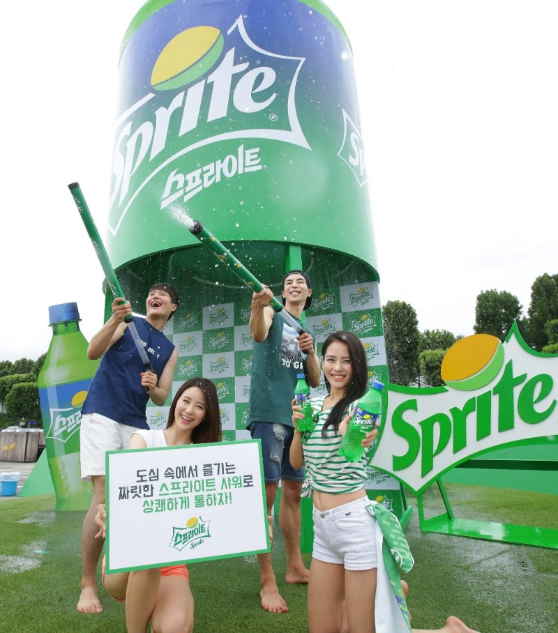 스프라이트 샤워 이벤트 이미지, (사진= 코카-콜라사)