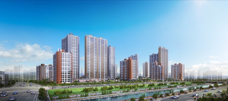 원주기업도시 반도유보라 아이비파크 투시도.(제공=반도건설)