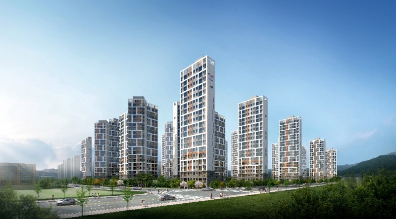 용인고림지구2차 양우내안애에듀퍼스트 투시도.(제공=양우건설)