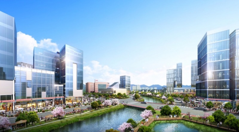 담양첨단문화복합단지 투시도.(제공=양우건설)