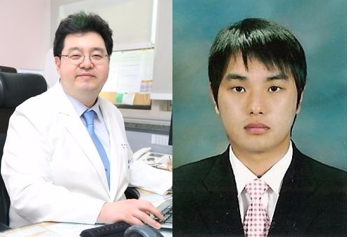 중앙대학교병원 피부과 김범준 교수(우측)와 권태린 박사(좌측)(사진=중앙대병원)