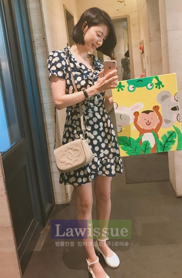 '부러질 듯 젓가락 다리라인'...박수진, 산들산들 원피스