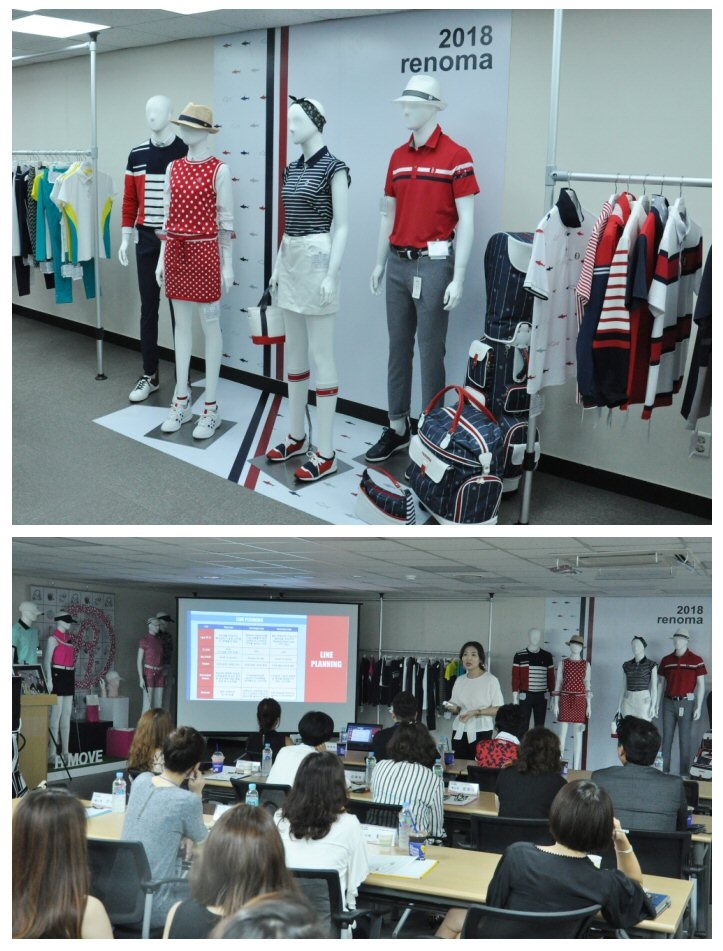 레노마골프 2018 SS 점주품평회 전경. (사진=한성에프아이)