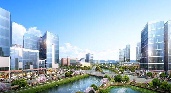 담양첨단문화복합단지 투시도.(사진=함스피알)