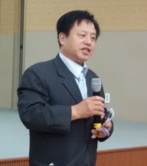 문경희 회장의 인사말 모습