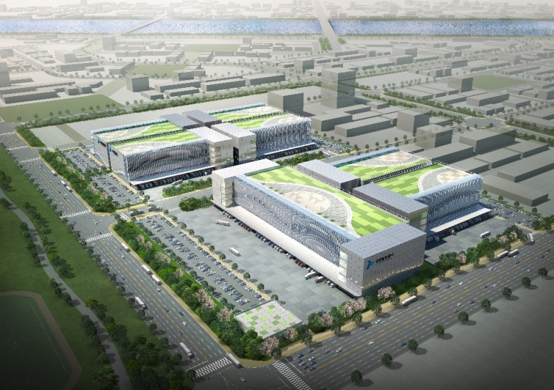 인천신항 LNG 냉열이용 냉동냉장 클러스터 조감도. (사진=인천항만공사)