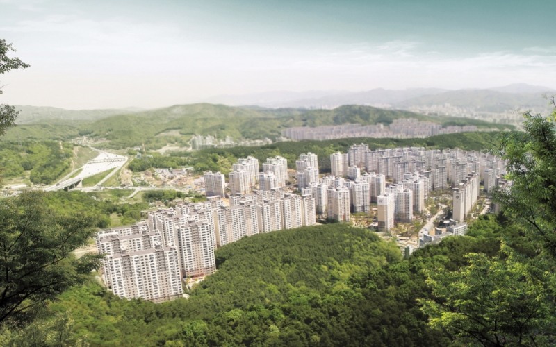 성복자이&성복힐스테이트 조감도.(사진=GS건설,현대건설)