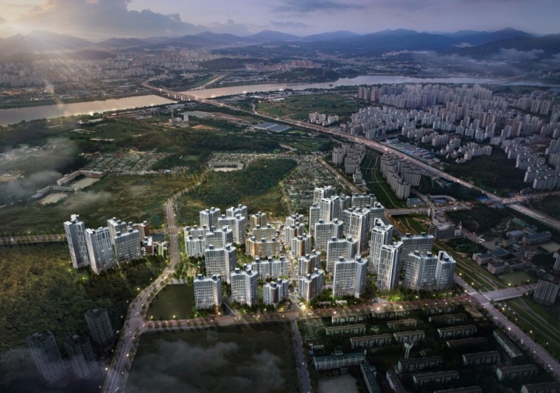 고덕 아르테온 조감도.(사진=현대건설)