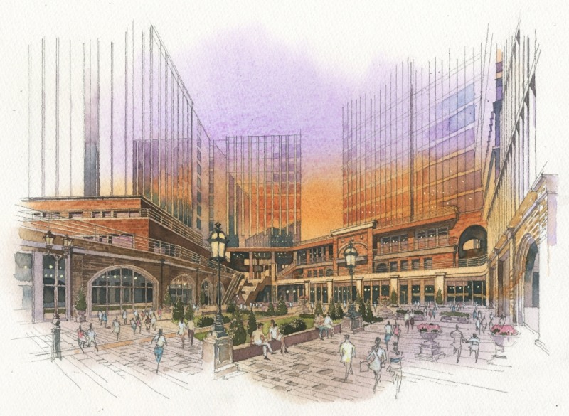 광교브릭스톤 스케치 이미지. (사진=함스피알)