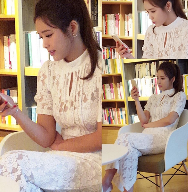 오지은, '순백의 시스루 자태...은은한 관능미 폭발'