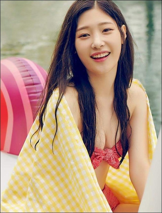 다이아 정채연, 비키니 입고 청순+섹시 뽐내 '이 정도 일 줄'