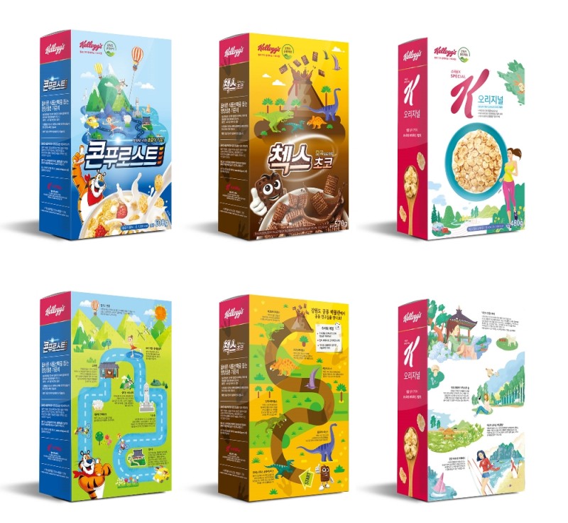 켈로그 한정판 시리얼 패키지.(사진= 농심켈로그)