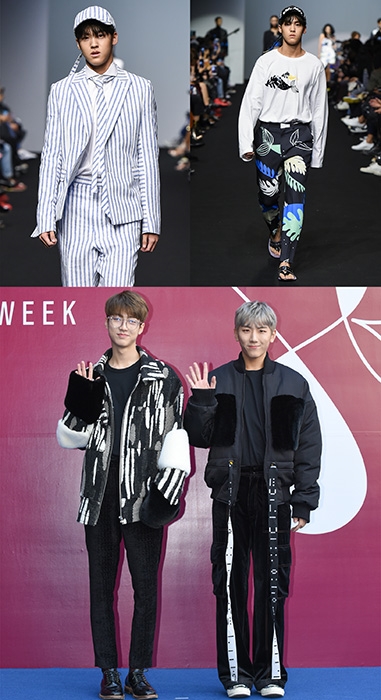 마이틴 송유빈, 데뷔 후 처음 모델로 런웨이 입성