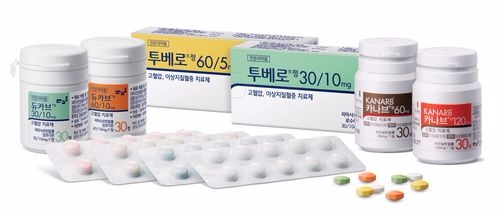 고혈압신약 카나브, 카나브플러스(라코르), 듀카브, 투베로(사진=보령제약)