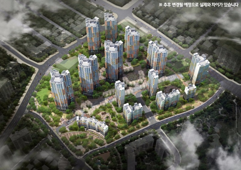 힐스테이트 클래시안 조감도.(사진=현대건설)