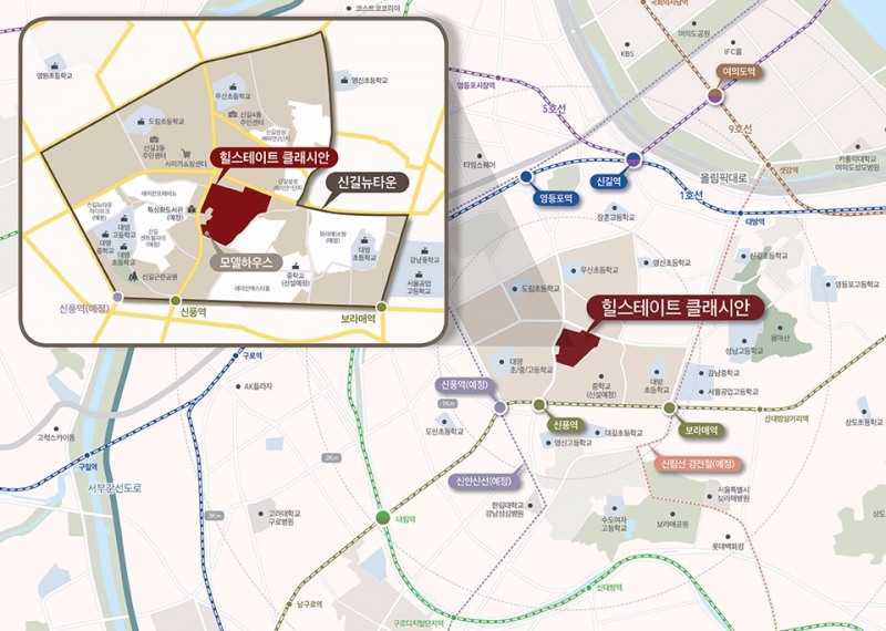 힐스테이트 클래시안 위치도.(사진=현대건설)